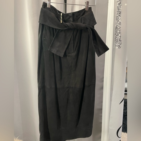 Zimmermann Espionage Obi Suede Skirt NWT - Picture 1 of 4